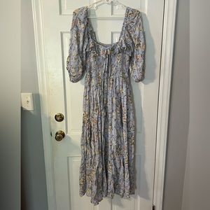 FREE PEOPLE Oasis Printed Midi Dress Free People